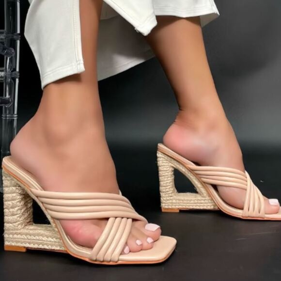 Brand new | Crisscross Slide Sandals - Picture 1 of 2